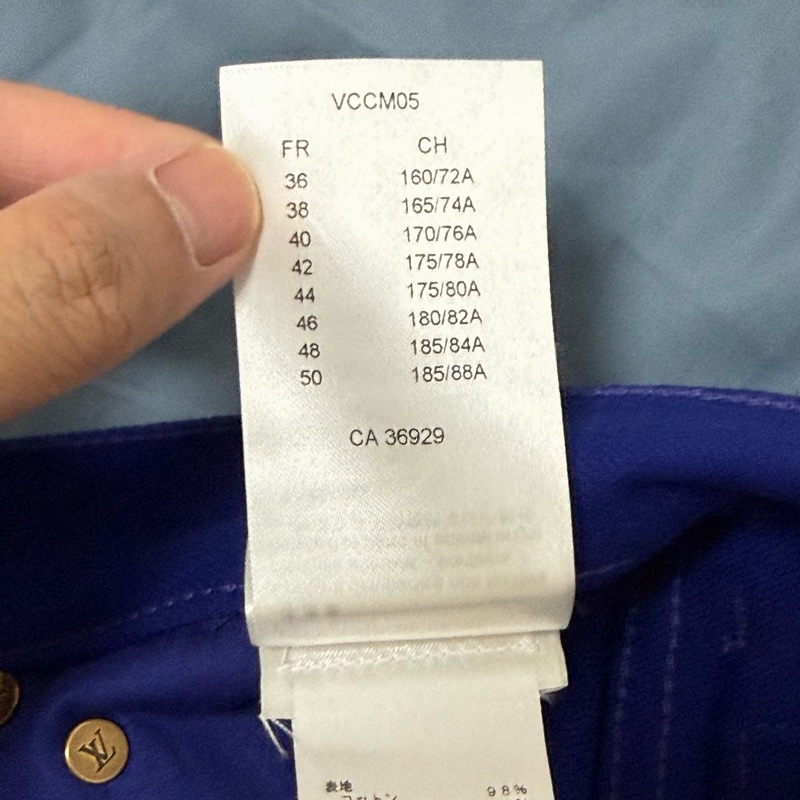 Louis Vuitton blue denim jeans 30 牛仔褲-8