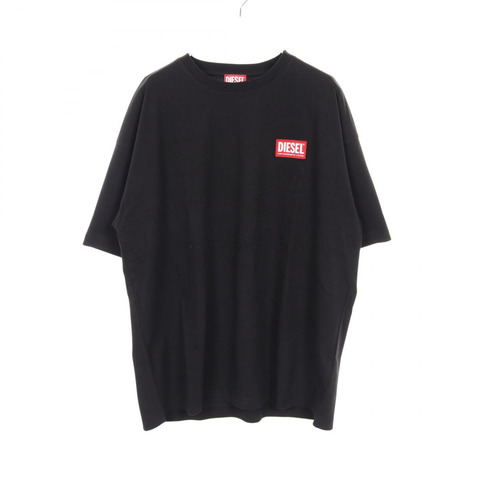 DIESEL T-NLABEL-L1 T卹 A11593 0NIAR 棉質 黑色 二手 男式