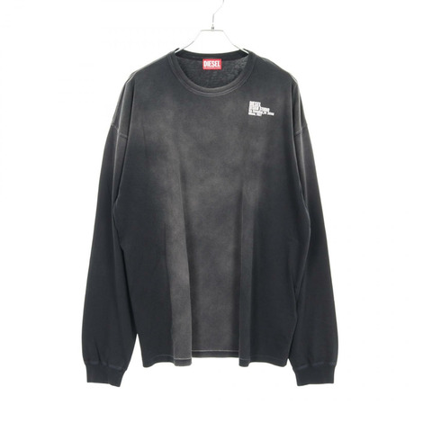 DIESEL T-BOXT-LS-N2 T 卹 A123600JPAA 棉灰色二手男式