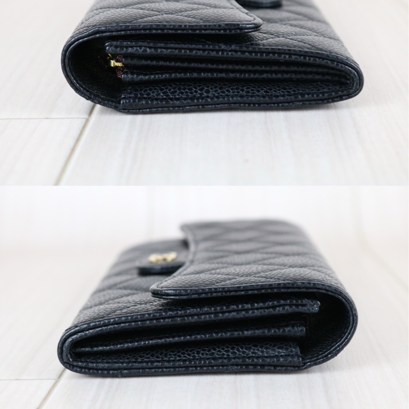 Chanel 經典CF荔枝皮長夾-2