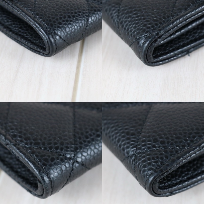 Chanel 經典CF荔枝皮長夾-3