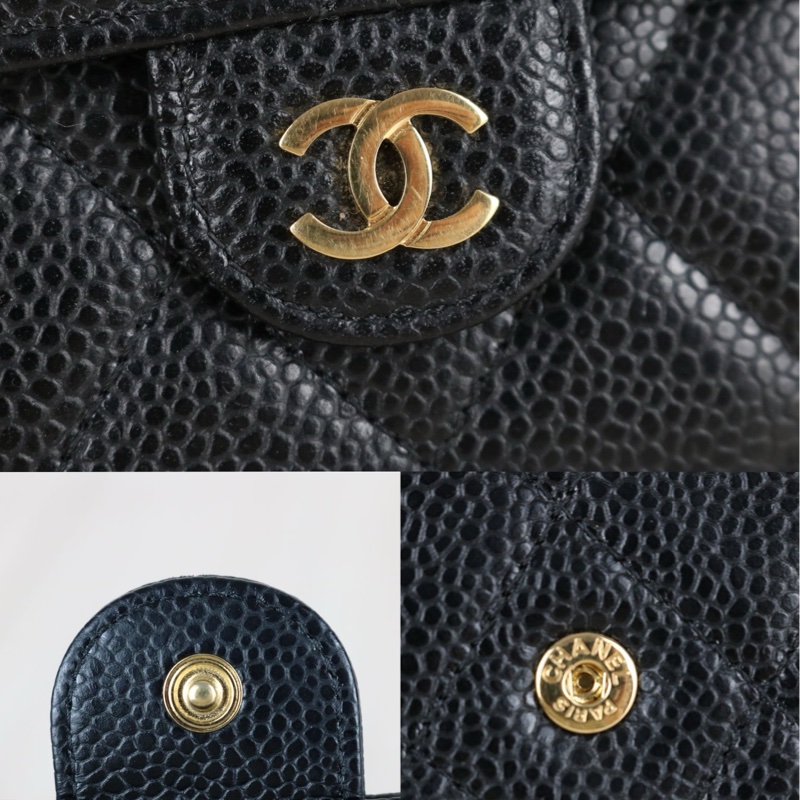 Chanel 經典CF荔枝皮長夾-4