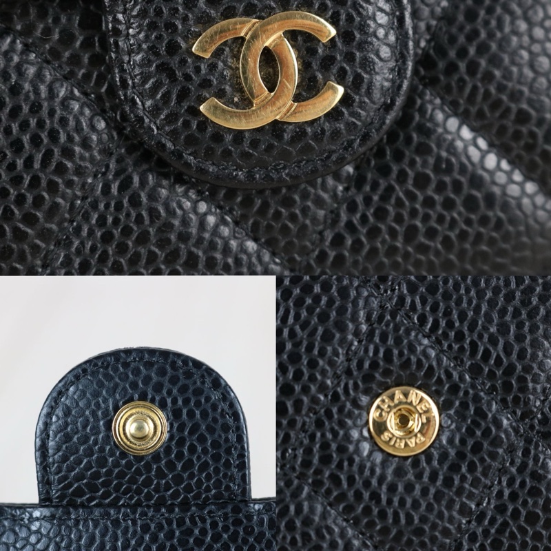 Chanel 經典CF荔枝皮長夾-9