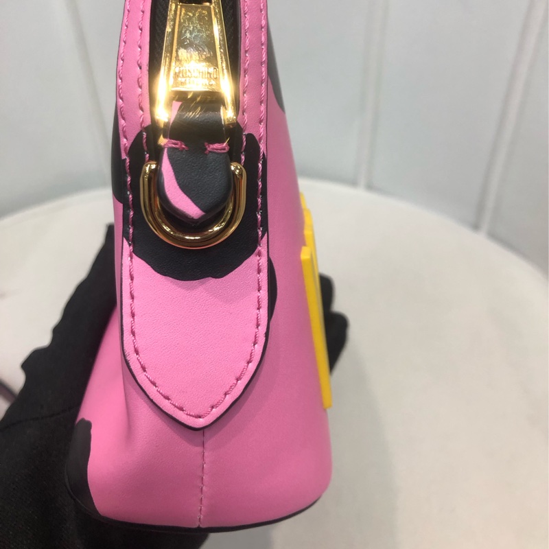 Moschino crossbody 粉紅色波點斜孭袋 XB466-2