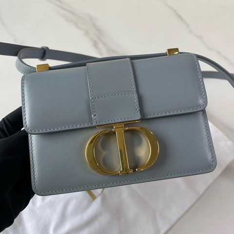 DIOR迪奧 蒙田 斜挎單肩包 女款 藍灰色