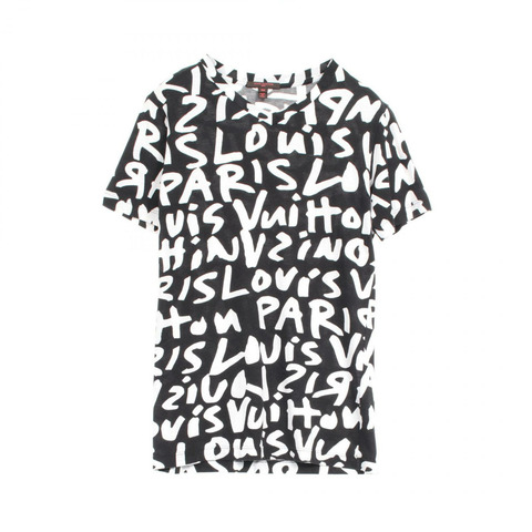 LOUIS VUITTON T卹 RW091TWOTS09JES 棉黑 二手 男款 XS