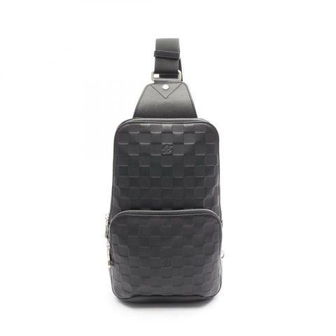 LOUIS VUITTON Avenue 斜背包 N41720 Damier Infini 皮革 Onyx 二手男款