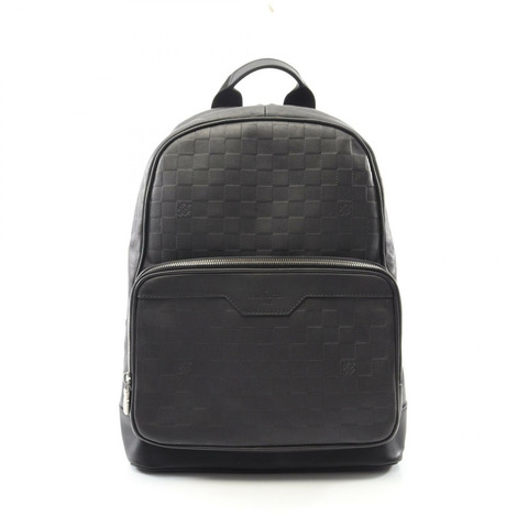 LOUIS VUITTON 背包 N40094 Damier Infini 皮革黑色 二手男款 LV
