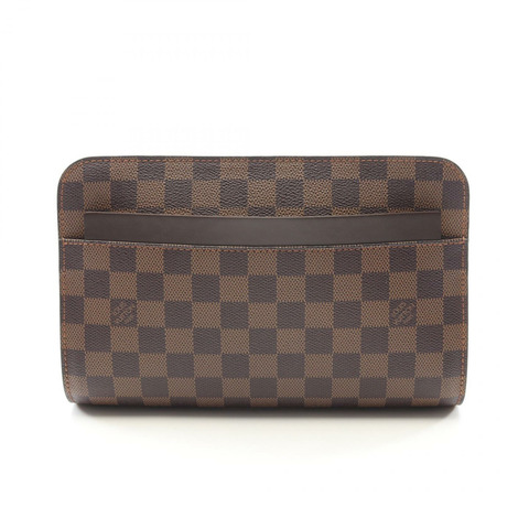LOUIS VUITTON 聖路易斯 商務手拿包 N51993 Damier 帆布 Ebene 二手 LV