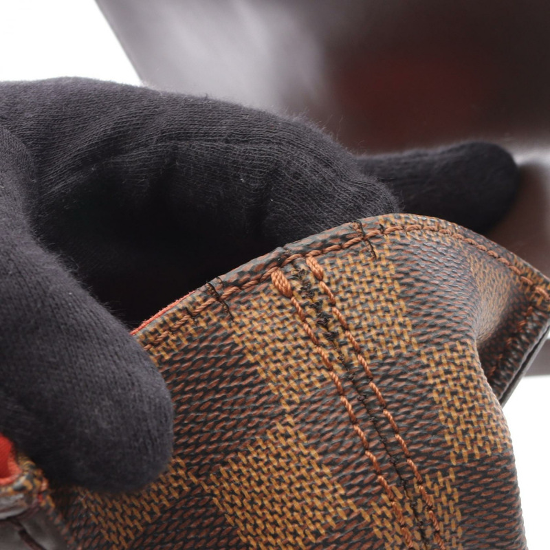 LOUIS VUITTON Soho Rucksack 背包 N51132 Damier 帆布 棕色 Ebene 二手 女款-6