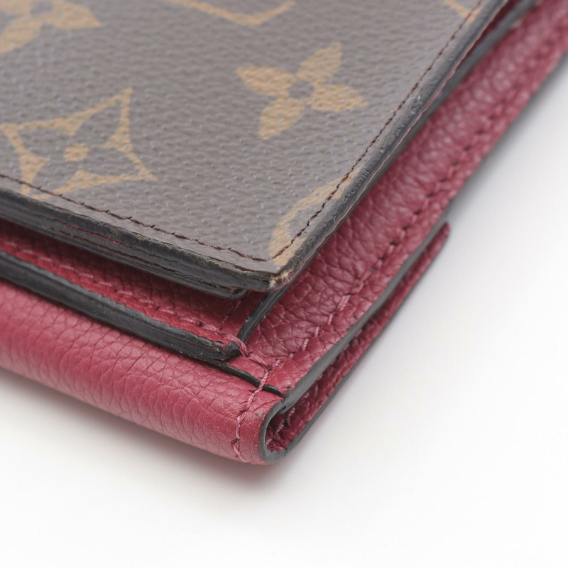 LOUIS VUITTON Portefeuille Compact 皮夾 M56243 Monogram 帆布皮革二手 LV-7
