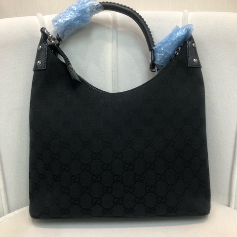 Gucci 黑色GG Logo 老花 單肩 XB482
