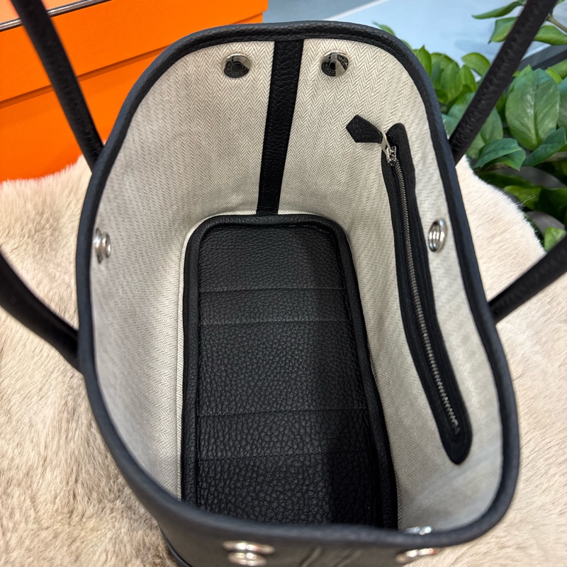 HERMES mini garden party黑银 stamp w-8