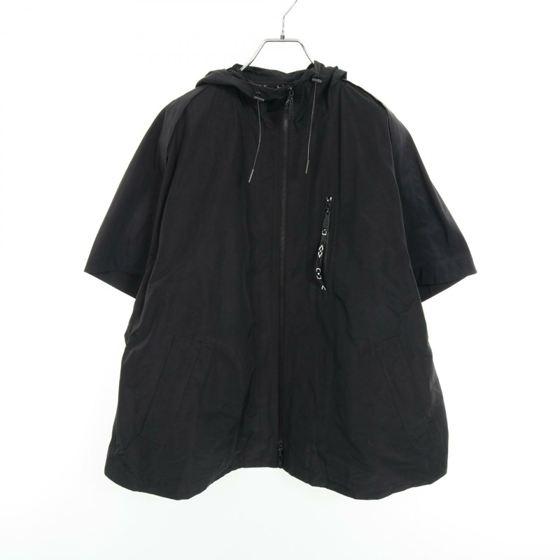 LOUIS VUITTON Monogram 斗篷 RW181W FBP FECO03 尼龍棉黑色二手女款-0