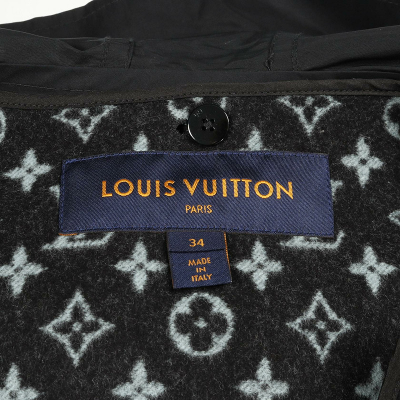 LOUIS VUITTON Monogram 斗篷 RW181W FBP FECO03 尼龍棉黑色二手女款-2