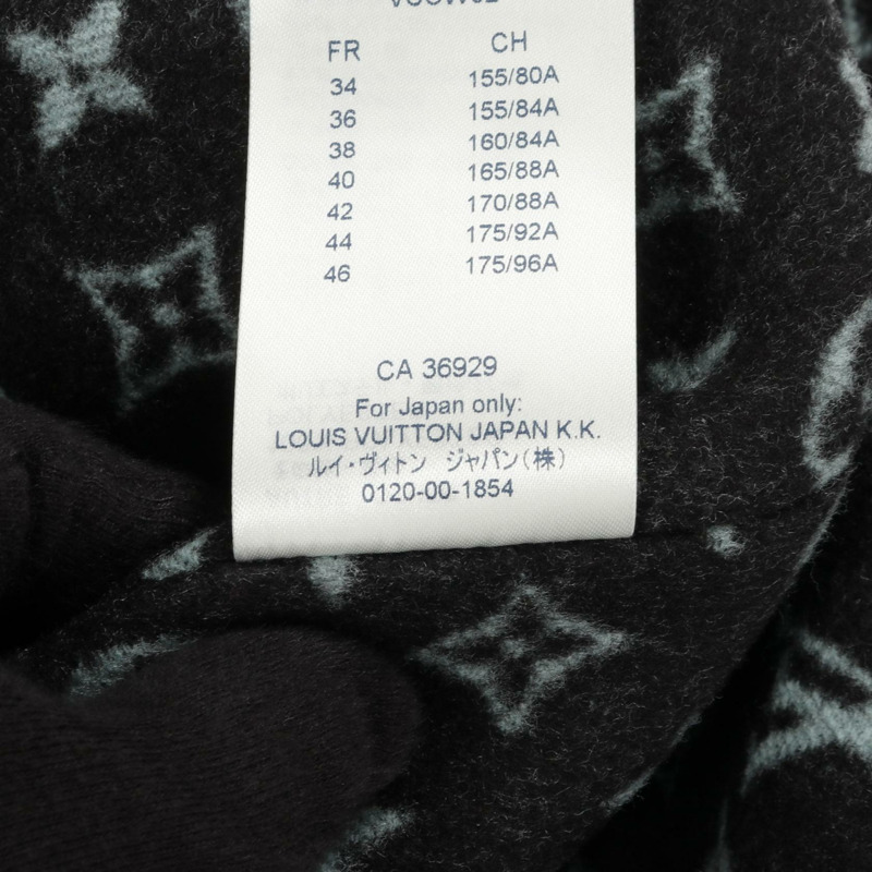 LOUIS VUITTON Monogram 斗篷 RW181W FBP FECO03 尼龍棉黑色二手女款-3