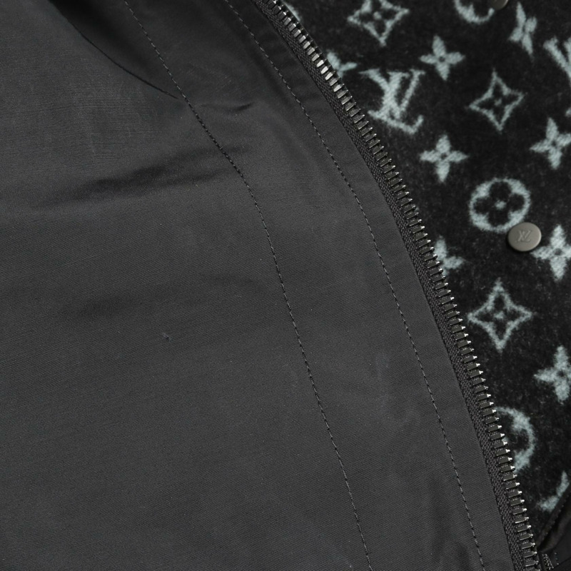 LOUIS VUITTON Monogram 斗篷 RW181W FBP FECO03 尼龍棉黑色二手女款-8