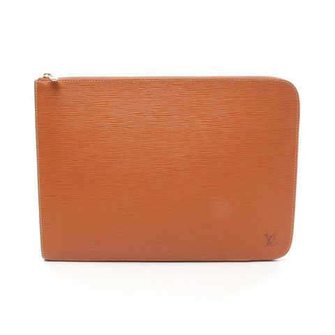 LOUIS VUITTON Poche documan 商務手拿包 M54498 Epi 皮革棕色二手 LV