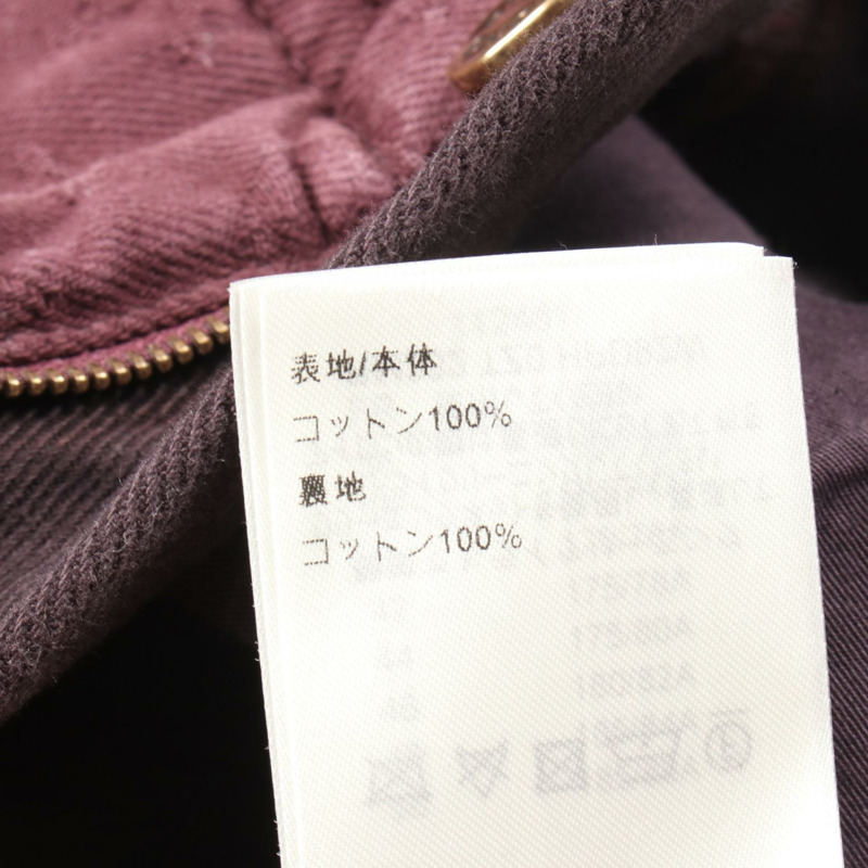 LOUIS VUITTON 字母印花牛仔褲 RM232 棉質波爾多色 二手男款 #28-3