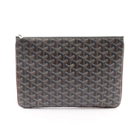 GOYARD Senna 中型商務手拿包 帆布 棕色 二手 男女通用