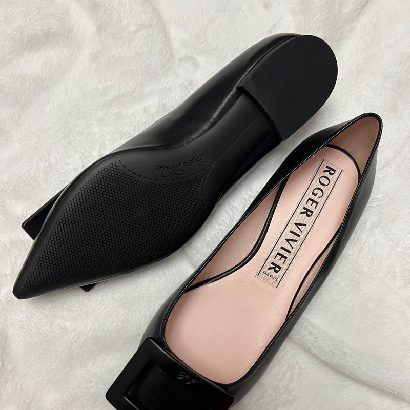 RV經典方扣平底鞋，磨砂扣～-1