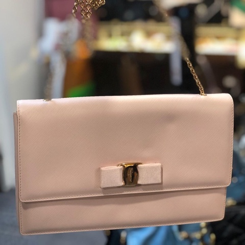 Salvatore Ferragamo手袋 皮革 非常優良狀況 粉紅色, 皮革