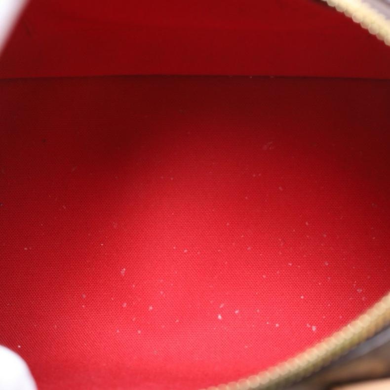 LOUIS VUITTON(路易威登) Speedy 20 可拆卸黑白寬肩帶 老花 PVC 晶片-4