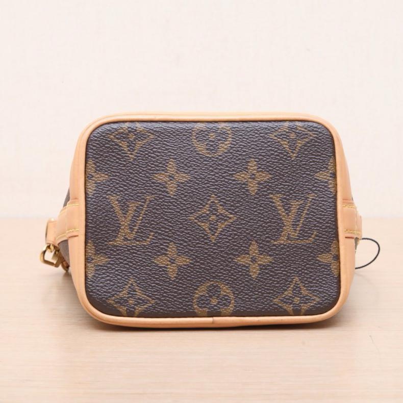 LOUIS VUITTON(路易威登) NOÉ 水桶包 Nano 13 可拆卸肩帶 老花 PVC 金扣 老花 晶片-3