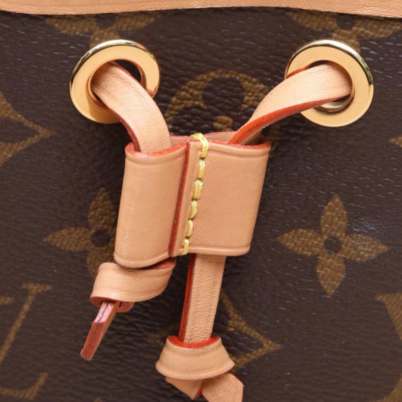 LOUIS VUITTON(路易威登) NOÉ 水桶包 Nano 13 可拆卸肩帶 老花 PVC 金扣 老花 晶片-5