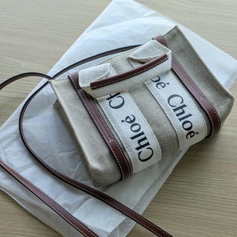Chloe mini woody 焦糖棕 棕色