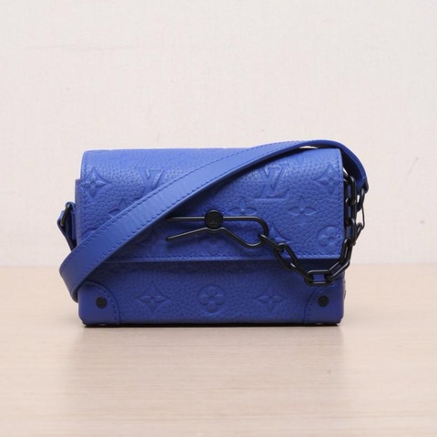 LOUIS VUITTON(路易威登) Steamer 盒子包 藍色  晶片