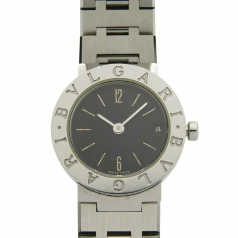 BVLGARI BB23SS SS 黑色石英錶盤 0218BVLGARI