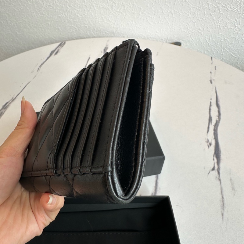 Chanel 卡片零錢包全黑色-5