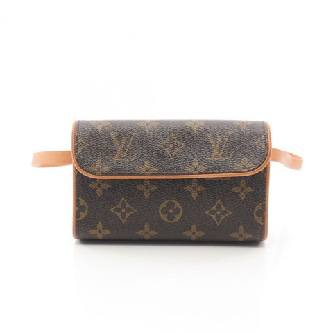 LOUIS VUITTON Pochette Florentine 腰包 M51855 Monogram 帆布 棕色 二手 LV