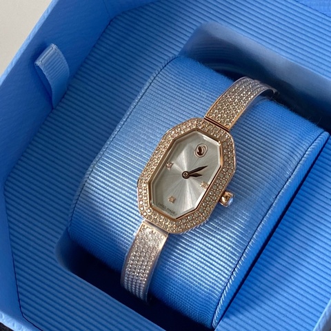SWAROVSKI Dextera Bangle 玫瑰金 璀璨 手環式 水鑽 手錶 女錶