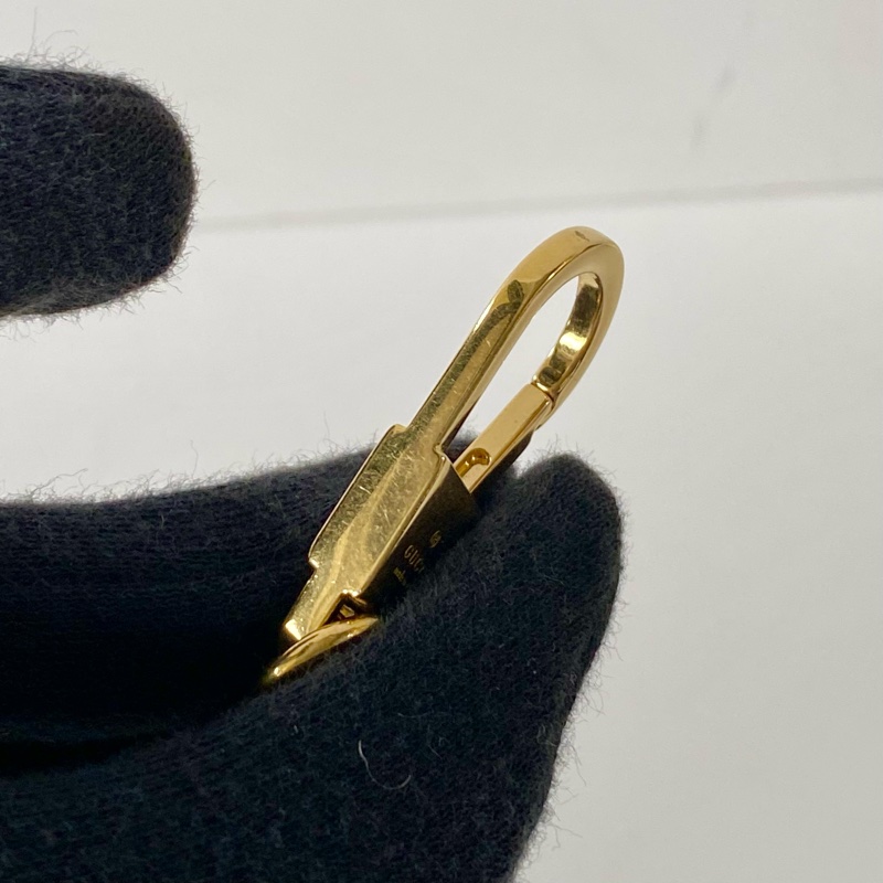 GUCCI 金色 雙G 可旋轉 鑰匙扣 吊飾 752067-5