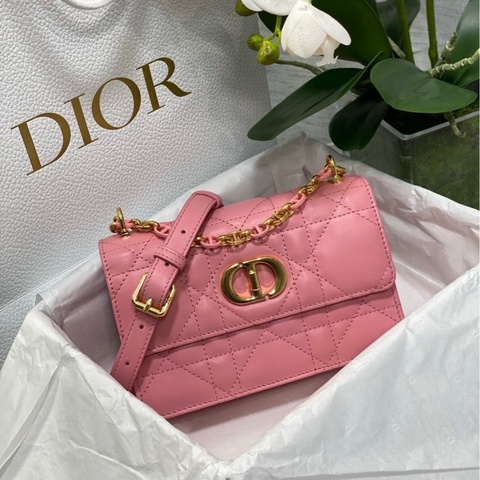 DIOR迪奧 可拆卸肩帶 斜挎單肩包 女款 淡粉色