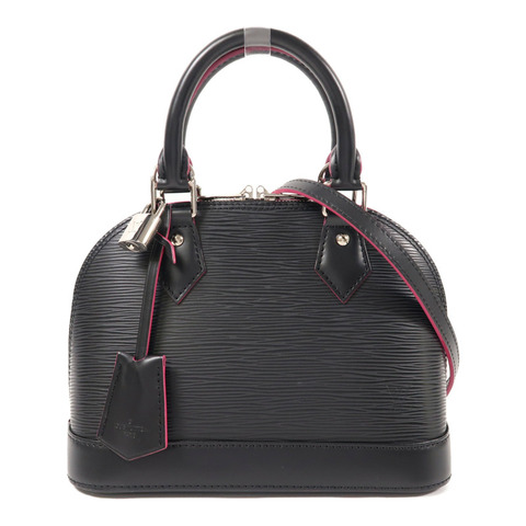 LOUIS VUITTON Epi Alma BB銀扣手挽肩背兩用袋