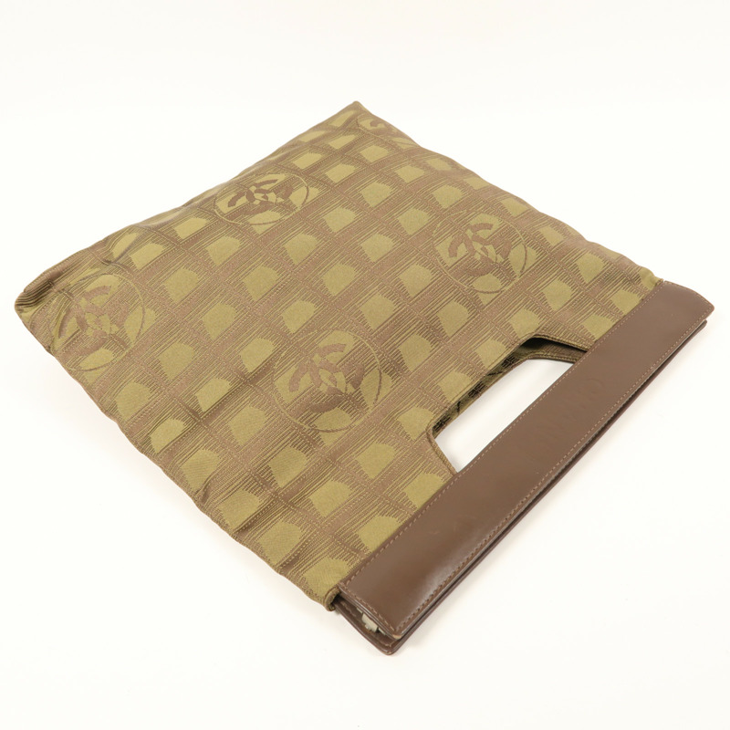 CHANEL 尼龍Hand Bag銀扣手挽袋-7