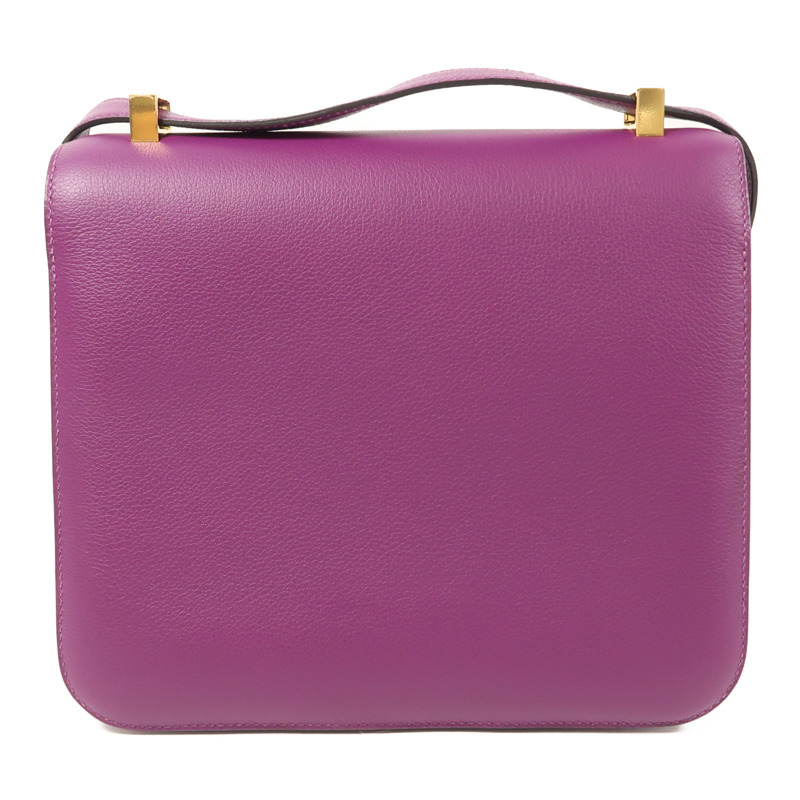 HERMES Evercolor皮革Constance 24金扣肩背袋-1