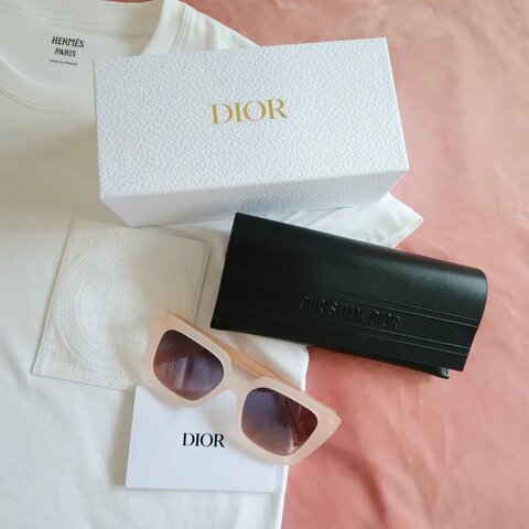 DiorMidnight S1I Pink Matte 粉紅磨砂方框太陽眼鏡