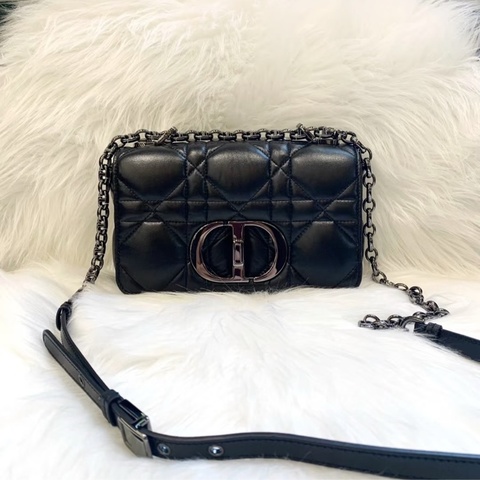 「JL精品代購」 97新 Dior Caro 黑肩背包