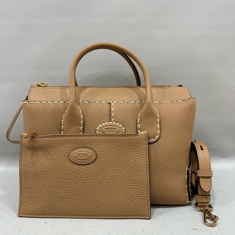Tods 奶茶荔枝皮 肩背斜背包 DI bag