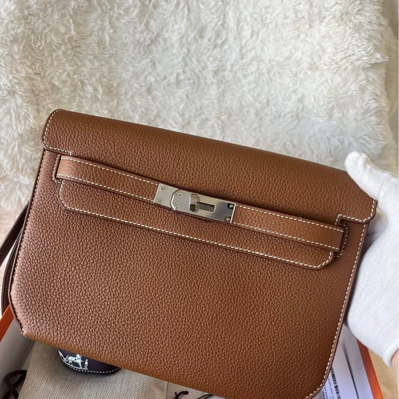 ✨HERMES kelly depeches25  尺寸:25*18.5*3  全新閒置配件盒子塵袋購證-0