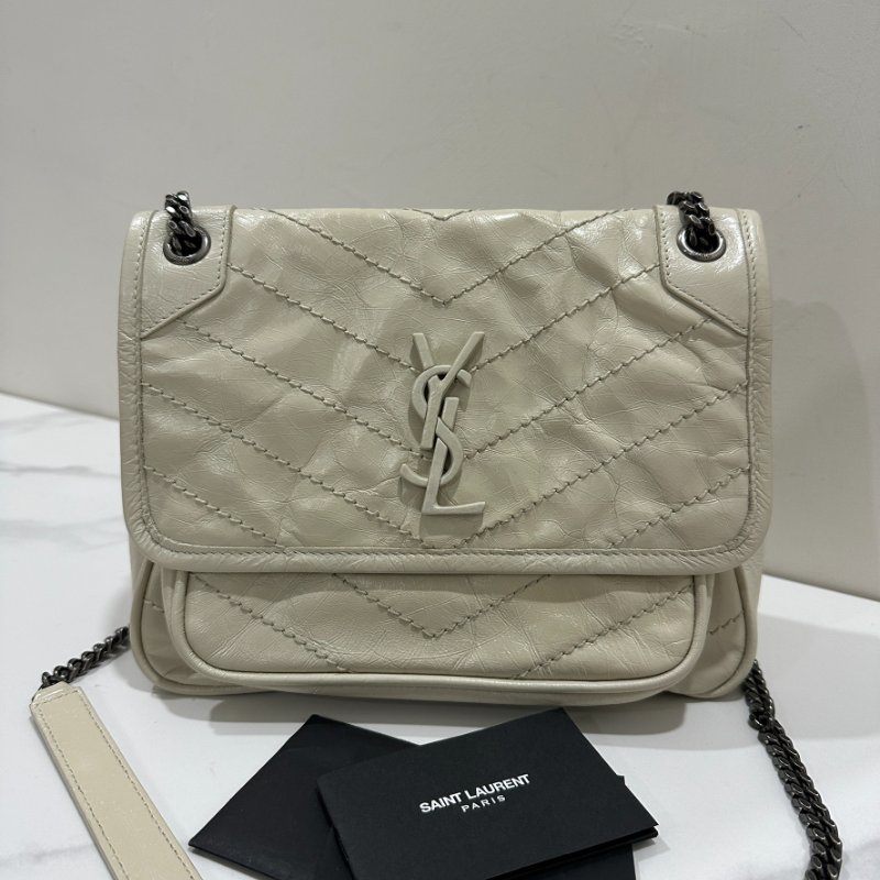 YSL NIKI BABY經典復古白色-0