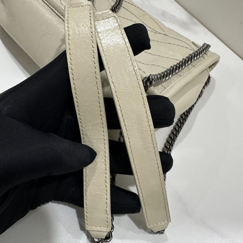 YSL NIKI BABY經典復古白色-16