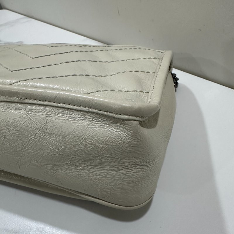 YSL NIKI BABY經典復古白色-17