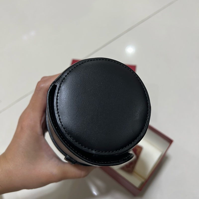 近新 Cartier 卡地亞 小牛皮攜帶收藏手錶盒 錶袋 飾品盒-4