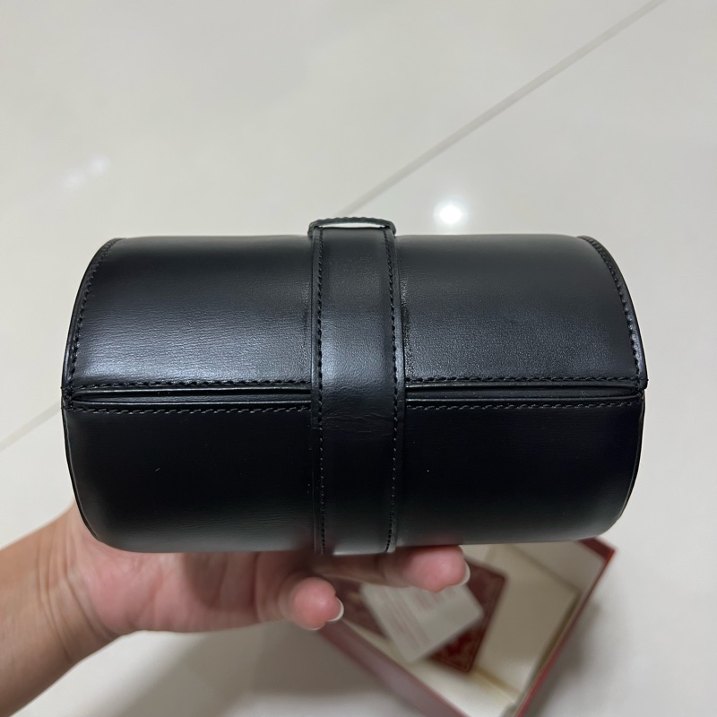 近新 Cartier 卡地亞 小牛皮攜帶收藏手錶盒 錶袋 飾品盒-7