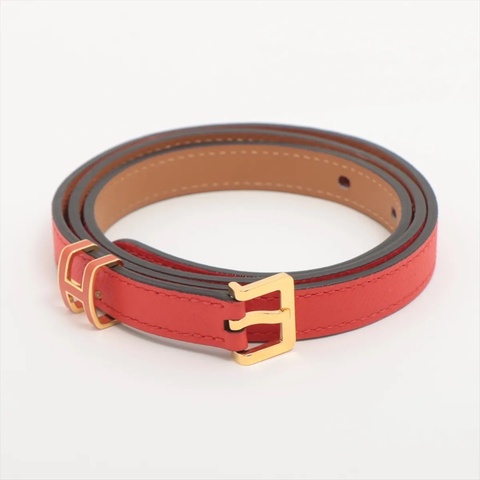 Hermes pop H Belt stamp Y: 2020 size 80 Veau Epsom Red 愛馬仕pop h 皮帶